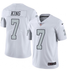 Nike Raiders #7 Marquette King White Mens Stitched NFL Limited Rush Jersey Nike Raiders #7 Marquette King White Mens Stitched NFL Limited Rush Jersey