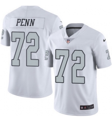 Nike Raiders #72 Donald Penn White Mens Stitched NFL Limited Rush Jersey Nike Raiders #72 Donald Penn White Mens Stitched NFL Limited Rush Jersey