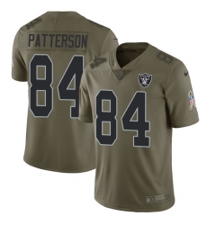 Nike Raiders #84 Cordarrelle Patterson Olive Mens Stitched NFL Limited 2017 Salute To Service Jersey Nike Raiders #84 Cordarrelle Patterson Olive Mens Stitched NFL Limited 2017 Salute To Service Jersey