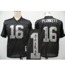 Oakland Raiders 16 Jim Plunkett Black Throwback M&N Signed NFL Jerseys Oakland Raiders 16 Jim Plunkett Black Throwback M&N Signed NFL Jerseys