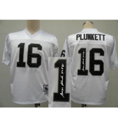 Oakland Raiders 16 Jim Plunkett White Throwback M&N Signed NFL Jerseys Oakland Raiders 16 Jim Plunkett White Throwback M&N Signed NFL Jerseys