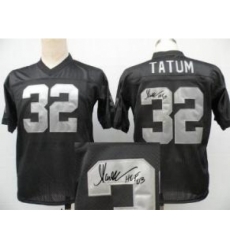 Oakland Raiders 32 Jack Tatum Black Throwback M&N Signed NFL Jerseys Oakland Raiders 32 Jack Tatum Black Throwback M&N Signed NFL Jerseys