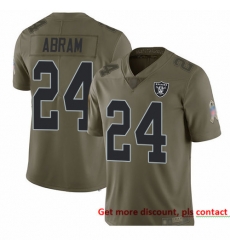 Raiders 24 Johnathan Abram Olive Men Stitched Football Limited 2017 Salute To Service Jersey Raiders 24 Johnathan Abram Olive Men Stitched Football Limited 2017 Salute To Service Jersey