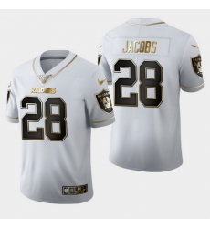 Raiders 28 Josh Jacobs White 100th Season Vapor Untouchable Limited Jersey Raiders 28 Josh Jacobs White 100th Season Vapor Untouchable Limited Jersey