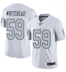 Raiders 59 Tahir Whitehead White Men Stitched Football Limited Rush Jersey Raiders 59 Tahir Whitehead White Men Stitched Football Limited Rush Jersey