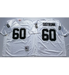 Raiders 60 Otis Sistrunk White Throwback Jersey Raiders 60 Otis Sistrunk White Throwback Jersey