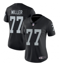 Nike Raiders #77 Kolton Miller Black Team Color Womens Stitched NFL Vapor Untouchable Limited Jersey Nike Raiders #77 Kolton Miller Black Team Color Womens Stitched NFL Vapor Untouchable Limited Jersey