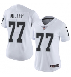 Nike Raiders #77 Kolton Miller White Womens Stitched NFL Vapor Untouchable Limited Jersey Nike Raiders #77 Kolton Miller White Womens Stitched NFL Vapor Untouchable Limited Jersey