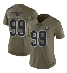Raiders 99 Clelin Ferrell Olive Women Stitched Football Limited 2017 Salute to Service Jersey Raiders 99 Clelin Ferrell Olive Women Stitched Football Limited 2017 Salute to Service Jersey