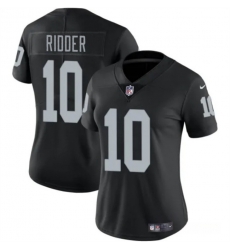 Women Las Vegas Raiders 10 Desmond Ridder Black Vapor Stitched Jersey Women Las Vegas Raiders 10 Desmond Ridder Black Vapor Stitched Jersey