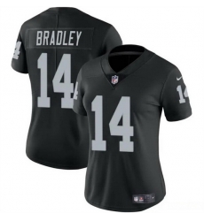 Women Las Vegas Raiders 14 Carter Bradley Black Vapor Stitched Jersey Women Las Vegas Raiders 14 Carter Bradley Black Vapor Stitched Jersey