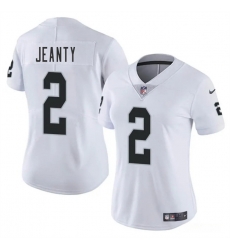 Women Las Vegas Raiders 2 Ashton Jeanty White 2025 Vapor Stitched Jersey Women Las Vegas Raiders 2 Ashton Jeanty White 2025 Vapor Stitched Jersey