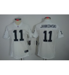 Women Nike Oakland Raiders #11 Sebastian Janikowski White(Women Limited Jerseys) Women Nike Oakland Raiders #11 Sebastian Janikowski White(Women Limited Jerseys)