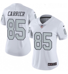 Women Nike Oakland Raiders 85 Derek Carrier Limited White Rush Vapor Untouchable NFL Jersey Women Nike Oakland Raiders 85 Derek Carrier Limited White Rush Vapor Untouchable NFL Jersey