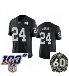 Women Oakland Raiders #24 Johnathan Abram Black 60th Anniversary Vapor Untouchable Limited Player 100th Season Football Jersey Women Oakland Raiders #24 Johnathan Abram Black 60th Anniversary Vapor Untouchable Limited Player 100th Season Football Jersey