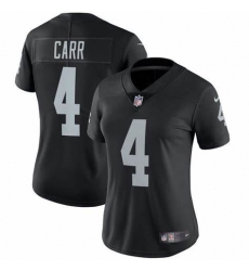 Women Raiders #4 Derek Carr Black Team Colour Vapor Limited Jersey Women Raiders #4 Derek Carr Black Team Colour Vapor Limited Jersey