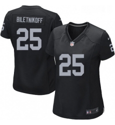 Womens Nike Oakland Raiders 25 Fred Biletnikoff Game Black Team Color NFL Jersey Womens Nike Oakland Raiders 25 Fred Biletnikoff Game Black Team Color NFL Jersey