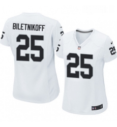 Womens Nike Oakland Raiders 25 Fred Biletnikoff Game White NFL Jersey Womens Nike Oakland Raiders 25 Fred Biletnikoff Game White NFL Jersey