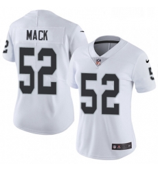 Womens Nike Oakland Raiders 52 Khalil Mack Elite White NFL Jersey Womens Nike Oakland Raiders 52 Khalil Mack Elite White NFL Jersey