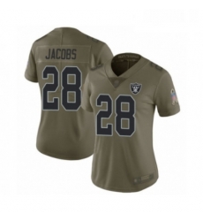 Womens Oakland Raiders 28 Josh Jacobs Limited Olive 2017 Salute to Service Football Jersey Womens Oakland Raiders 28 Josh Jacobs Limited Olive 2017 Salute to Service Football Jersey