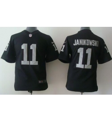 Nike Raiders #11 Sebastian Janikowski Black Team Color Youth Stitched NFL Elite Jersey Nike Raiders #11 Sebastian Janikowski Black Team Color Youth Stitched NFL Elite Jersey