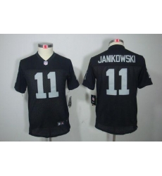 Nike Raiders #11 Sebastian Janikowski Black Team Color Youth Stitched NFL Limited Jersey Nike Raiders #11 Sebastian Janikowski Black Team Color Youth Stitched NFL Limited Jersey