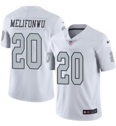 Nike Raiders #20 Obi Melifonwu White Youth Stitched NFL Limited Rush Jersey Nike Raiders #20 Obi Melifonwu White Youth Stitched NFL Limited Rush Jersey