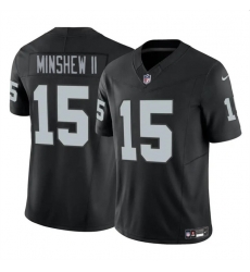 Youth Las Vegas Raiders 15 Gardner Minshew II Black 2024 F U S E Vapor Untouchable Stitched Football Jersey Youth Las Vegas Raiders 15 Gardner Minshew II Black 2024 F U S E Vapor Untouchable Stitched Football Jersey