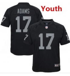 Youth Las Vegas Raiders #17 Davante Adams Black Vapor Limited Stitched Jersey