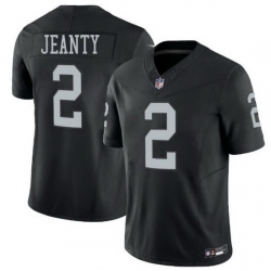 Youth Las Vegas Raiders 2 Ashton Jeanty  Black 2025 F U S E  Vapor Stitched Football Jerseys