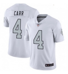 Youth Las Vegas Raiders 4 Derek Carr White Color Rush Limited Jersey Youth Las Vegas Raiders 4 Derek Carr White Color Rush Limited Jersey