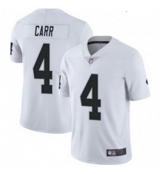 Youth Las Vegas Raiders 4 Derek Carr White Untouchable Vapor Limited Jersey Youth Las Vegas Raiders 4 Derek Carr White Untouchable Vapor Limited Jersey