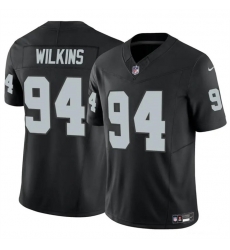 Youth Las Vegas Raiders 94 Christian Wilkins Black 2024 F U S E Stitched Football Jersey Youth Las Vegas Raiders 94 Christian Wilkins Black 2024 F U S E Stitched Football Jersey