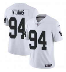 Youth Las Vegas Raiders 94 Christian Wilkins White Stitched Football Jersey Youth Las Vegas Raiders 94 Christian Wilkins White Stitched Football Jersey
