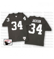 Youth Mitchell and Ness Oakland Raiders 34 Bo Jackson Black Team Color Authentic NFL Throwback Jersey Youth Mitchell and Ness Oakland Raiders 34 Bo Jackson Black Team Color Authentic NFL Throwback Jersey