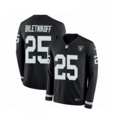 Youth Nike Oakland Raiders 25 Fred Biletnikoff Limited Black Therma Long Sleeve NFL Jersey Youth Nike Oakland Raiders 25 Fred Biletnikoff Limited Black Therma Long Sleeve NFL Jersey
