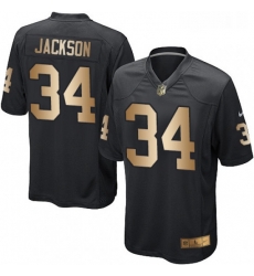 Youth Nike Oakland Raiders 34 Bo Jackson Elite BlackGold Team Color NFL Jersey Youth Nike Oakland Raiders 34 Bo Jackson Elite BlackGold Team Color NFL Jersey