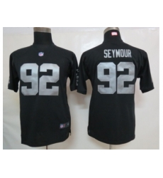 Youth Nike Youth Oakland Raiders #92 Seymour Black jerseys Youth Nike Youth Oakland Raiders #92 Seymour Black jerseys