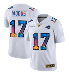 Los Angeles Rams 17 Robert Woods Men White Nike Multi Color 2020 NFL Crucial Catch Limited NFL Jersey Los Angeles Rams 17 Robert Woods Men White Nike Multi Color 2020 NFL Crucial Catch Limited NFL Jersey