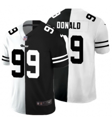 Los Angeles Rams 99 Aaron Donald Men Black V White Peace Split Nike Vapor Untouchable Limited NFL Jersey Los Angeles Rams 99 Aaron Donald Men Black V White Peace Split Nike Vapor Untouchable Limited NFL Jersey
