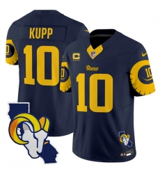 Men Los Angeles Rams 10 Cooper Kupp Navy 2025 4 Star C Patch F U S E V2 Limited Stitched Football Jersey Men Los Angeles Rams 10 Cooper Kupp Navy 2025 4 Star C Patch F U S E V2 Limited Stitched Football Jersey