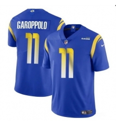 Men Los Angeles Rams 11 Jimmy Garoppolo Blue Vapor Untouchable Stitched Football Jersey Men Los Angeles Rams 11 Jimmy Garoppolo Blue Vapor Untouchable Stitched Football Jersey