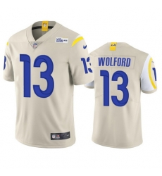 Men Los Angeles Rams 13 John Wolford Bone Vapor Untouchable Limited Stitched Football Jersey Men Los Angeles Rams 13 John Wolford Bone Vapor Untouchable Limited Stitched Football Jersey