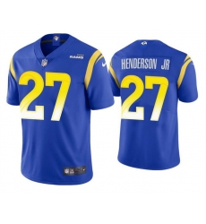 Men Los Angeles Rams 27 Darrell Henderson Jr Royal Vapor Untouchable Stitched Football Jersey Men Los Angeles Rams 27 Darrell Henderson Jr Royal Vapor Untouchable Stitched Football Jersey