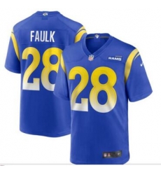 Men Los Angeles Rams 28 Marshall Faulk Blue Yellow Vapor Limited Jersey Men Los Angeles Rams 28 Marshall Faulk Blue Yellow Vapor Limited Jersey