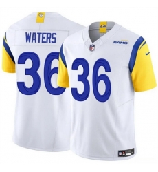 Men Los Angeles Rams 36 Jordan Waters White 2024 F U S E Vapor Untouchable Stitched Football Jersey Men Los Angeles Rams 36 Jordan Waters White 2024 F U S E Vapor Untouchable Stitched Football Jersey