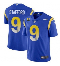 Men Los Angeles Rams 9 Matthew Stafford 2022 Royal With 4 Star C Patch Vapor Untouchable Limited Stitched Jersey Men Los Angeles Rams 9 Matthew Stafford 2022 Royal With 4 Star C Patch Vapor Untouchable Limited Stitched Jersey