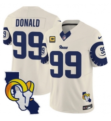 Men Los Angeles Rams 99 Aaron Donald Bone 2025 4 Star C Patch F U S E V2 Limited Stitched Football Jersey Men Los Angeles Rams 99 Aaron Donald Bone 2025 4 Star C Patch F U S E V2 Limited Stitched Football Jersey