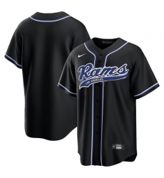 Men Los Angeles Rams Blank Black Cool Base Stitched Baseball Jersey Men Los Angeles Rams Blank Black Cool Base Stitched Baseball Jersey