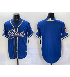 Men Los Angeles Rams Blank Royal Cool Base Stitched Baseball Jersey Men Los Angeles Rams Blank Royal Cool Base Stitched Baseball Jersey
